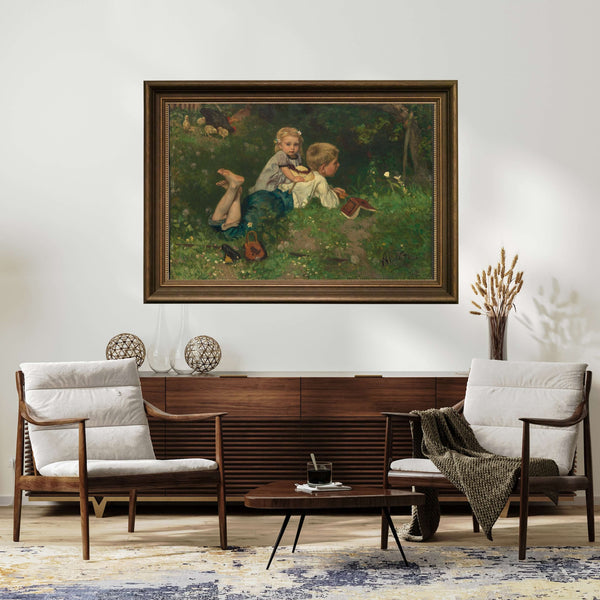 August Allebé - Kelebekler Çerçeve