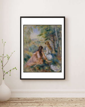 Pierre-Auguste Renoir - Çayırda Fine Art Baskı
