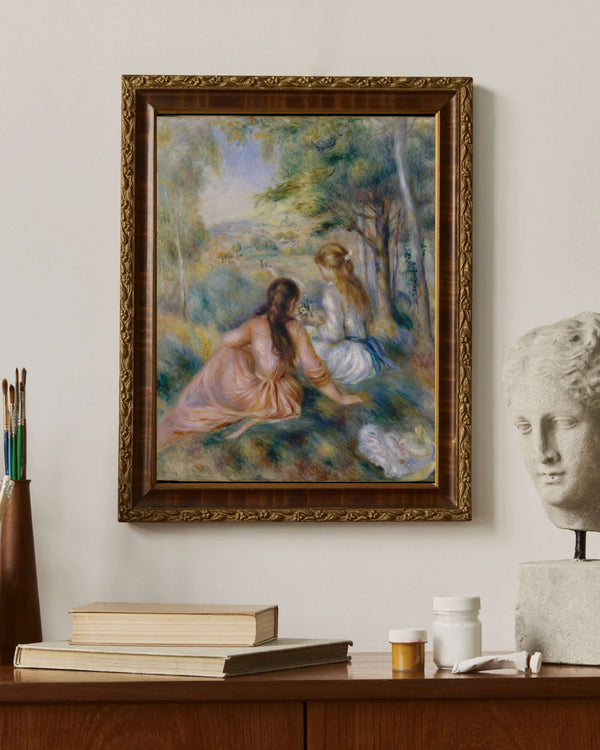 Pierre-Auguste Renoir - Çayırda Fine Art Baskı