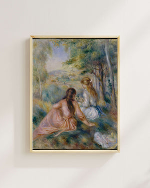 Pierre-Auguste Renoir - Çayırda Fine Art Baskı