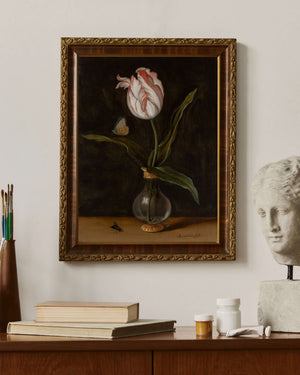 Balthasar van der Ast - Vazoda Tek Bir Lale fine art baskı
