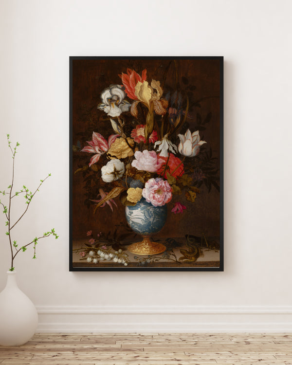 Dirck de Bray - Hazırlanan Buket ile Natürmort poster