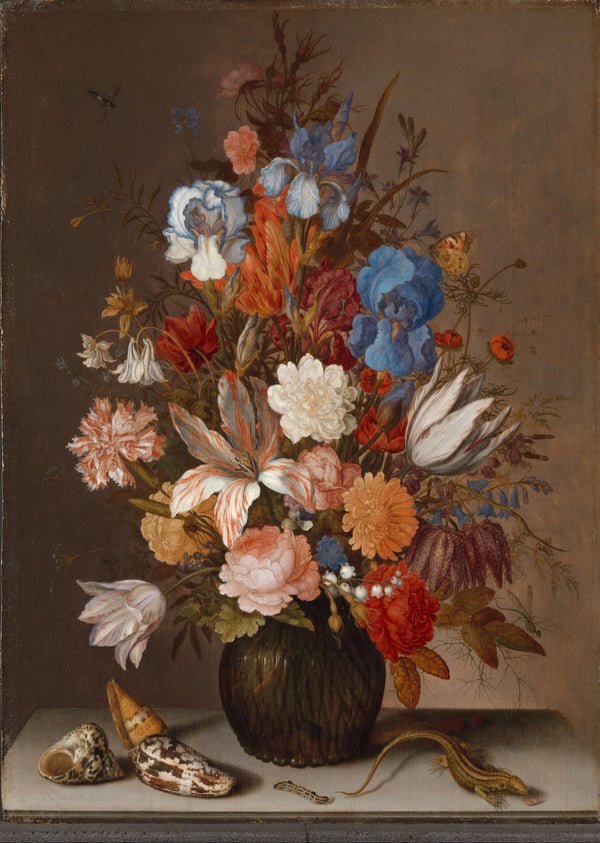 Balthasar van der Ast - Çiçeklerle Natürmort Tablo