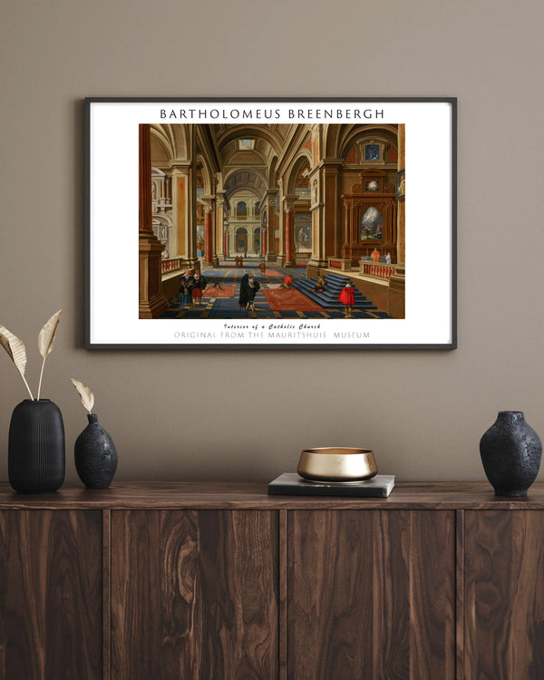 Bartholomeus van Bassen-Bir Katolik Kilisesinin İçi çerçeve