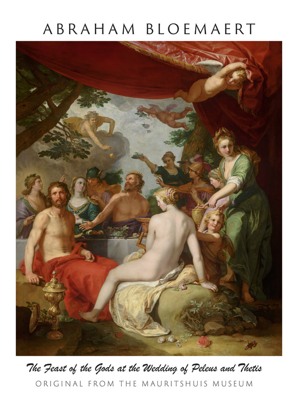 Abraham Bloemaert-Peleus ile Thetis’in Düğününde Tanrıların Şöleni fineart baskı