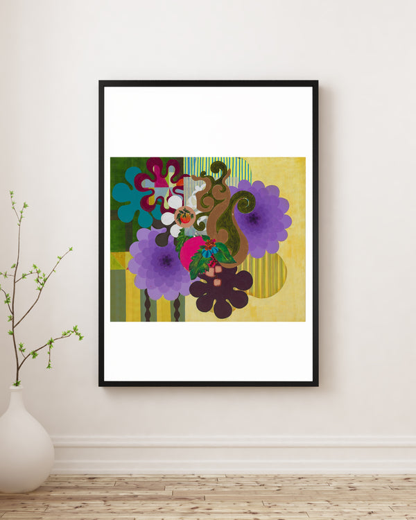 Beatriz Milhazes - Kariyoka Manzarası çerçeve