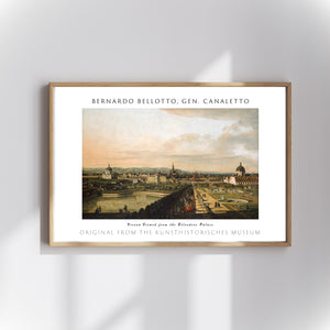Bernardo Bellotto Canaletto - Viyana, Belvedere Sarayı’ndan Görünüm poster