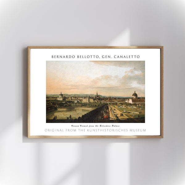 Bernardo Bellotto Canaletto - Viyana, Belvedere Sarayı’ndan Görünüm poster