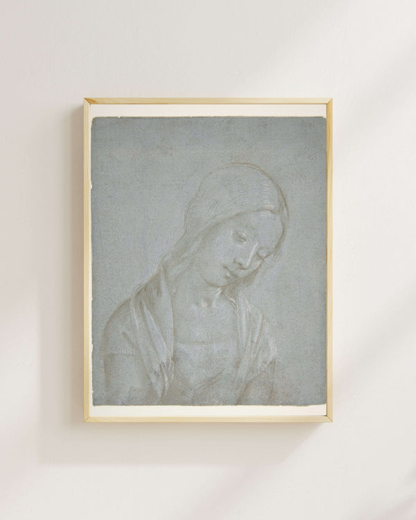 Piero di Cosimo’ya Atfedilen - Genç Kadın Büstü Fine Art Baskı
