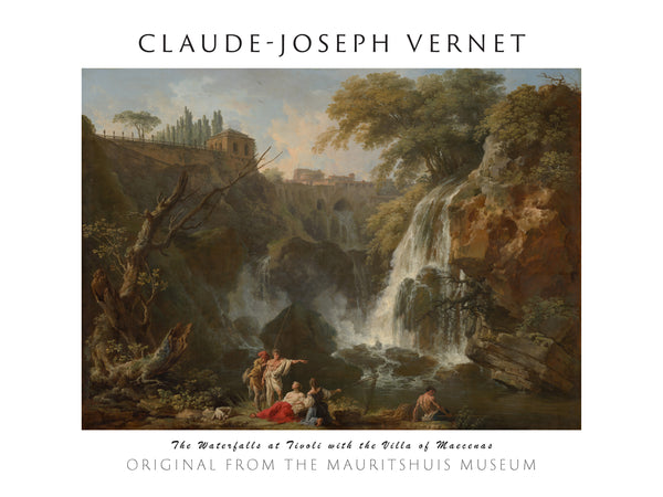 Claude-Joseph Vernet-Maecenas Villası’yla Tivoli Şelaleleri fineart baskı