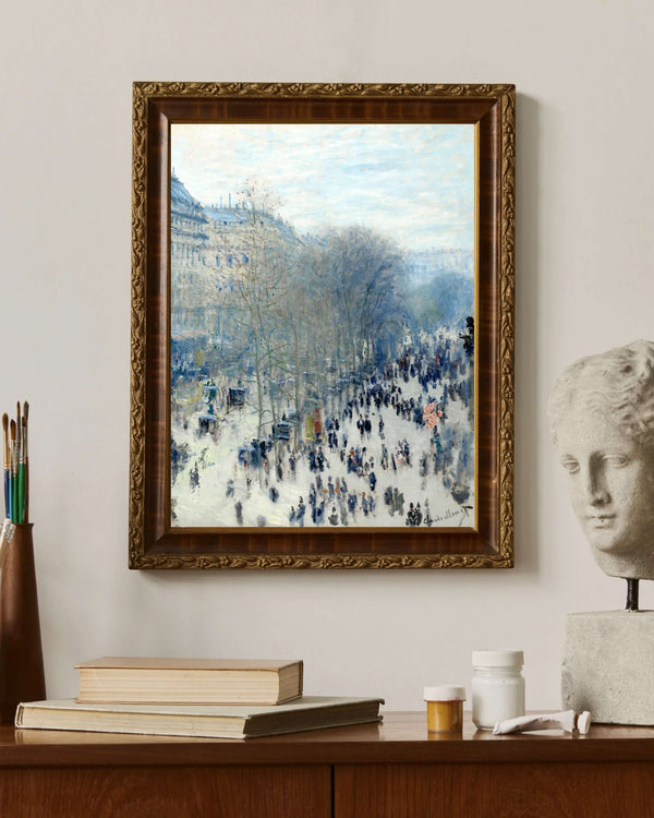 Camille Pissarro - Capucines Bulvarı Çerçeve