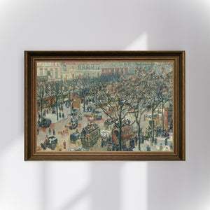 Camille Pissarro - Boulevard des Italiens - Sabah Güneşi Poster