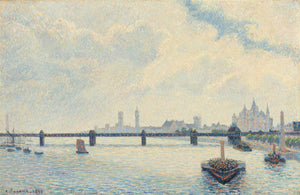 Camille Pissarro - Charing Cross Köprüsü - Londra Tablo