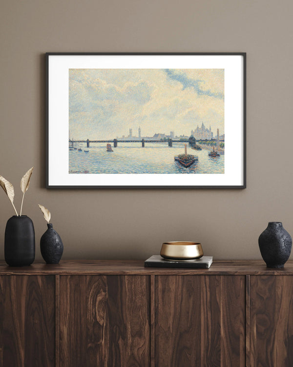 Camille Pissarro - Charing Cross Köprüsü - Londra Çerçeve