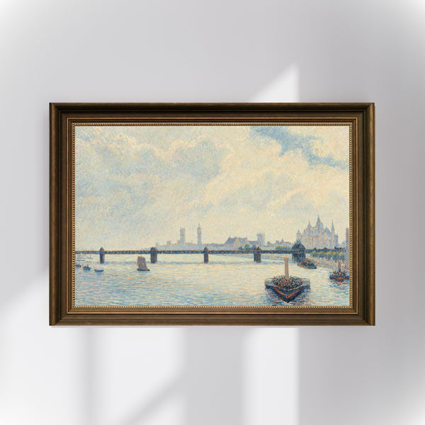 Camille Pissarro - Charing Cross Köprüsü - Londra Poster