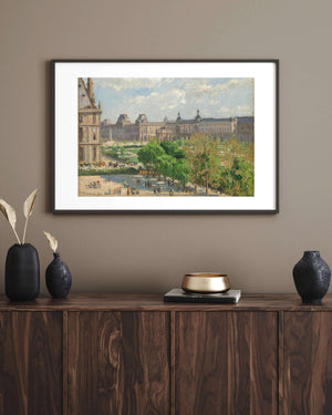 Camille Pissarro - Place du Carrousel - Paris Çerçeve