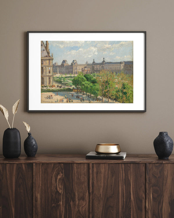 Camille Pissarro - Place du Carrousel - Paris Çerçeve