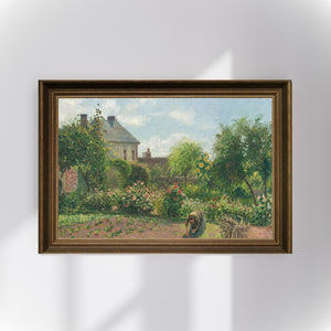 Camille Pissarro - Eragny’de Sanatçının Bahçesi Poster