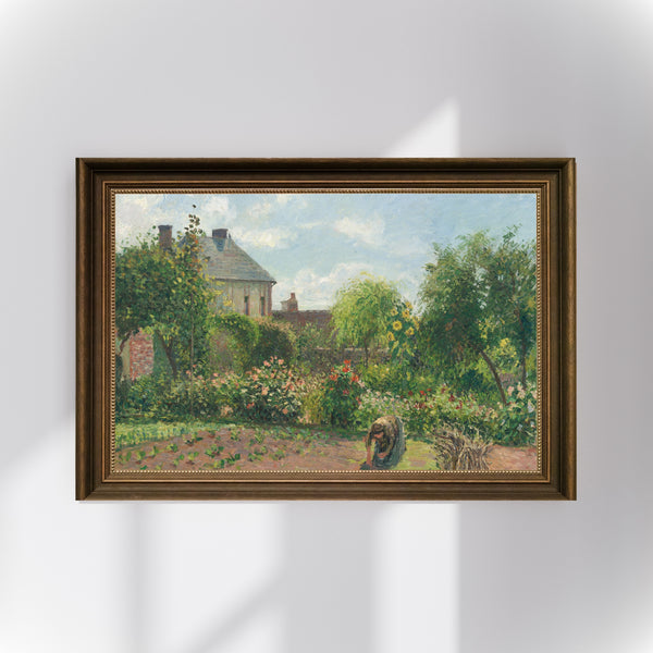 Camille Pissarro - Eragny’de Sanatçının Bahçesi Poster