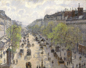 Camille Pissarro - Boulevard Montmartre İlkbahar fine art baskı