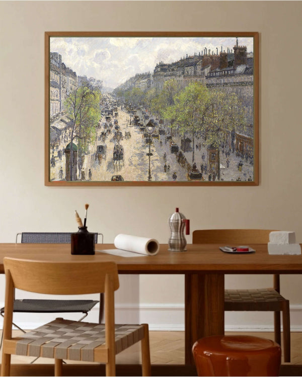 Camille Pissarro - Boulevard Montmartre İlkbahar fine art baskı