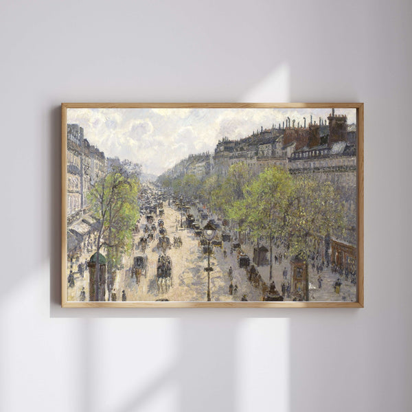 Camille Pissarro - Boulevard Montmartre İlkbahar fine art baskı