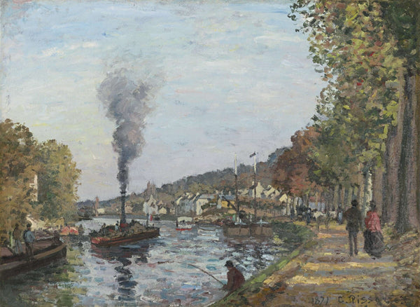 Camille Pissarro - Bougival'de Seine Nehri
