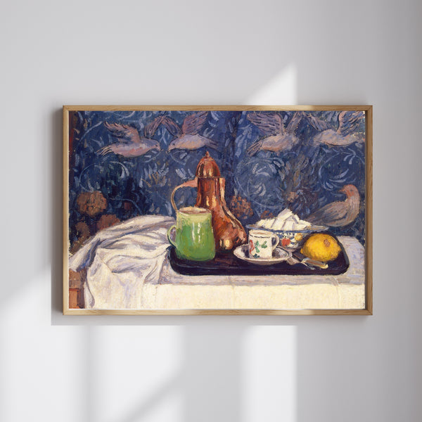 Camille Pissarro - Kahve Demliği ile Natürmort
