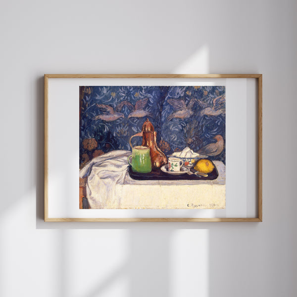 Camille Pissarro - Kahve Demliği ile Natürmort