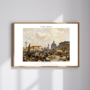 Carl Moll-Viyana Naschmarkt’ı poster