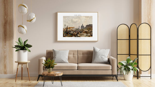 Carl Moll-Viyana Naschmarkt’ı çerçeve