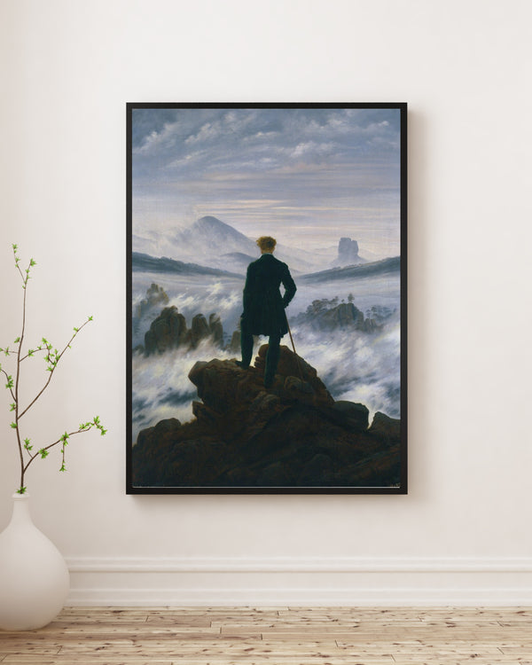 Caspar David Friedrich - Deniz Sisi Üzerinde Gezgin