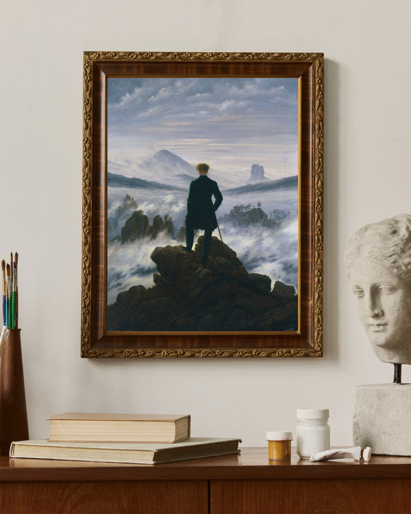 Caspar David Friedrich - Deniz Sisi Üzerinde Gezgin