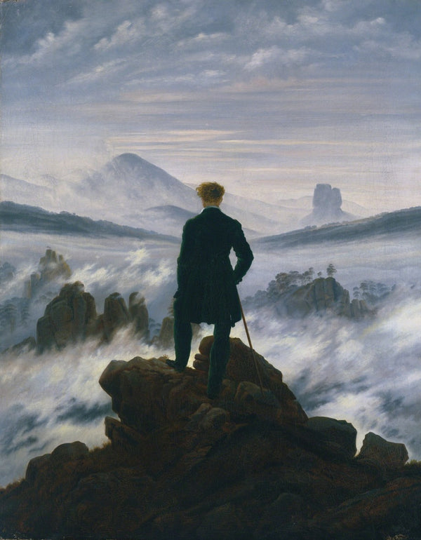 Caspar David Friedrich - Deniz Sisi Üzerinde Gezgin