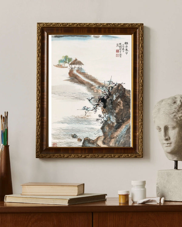 Erken İlkbaharda Veda Köşkü Fine Art Baskı