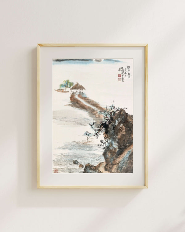 Erken İlkbaharda Veda Köşkü Fine Art Baskı