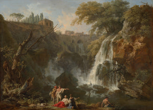 Claude-Joseph Vernet-Maecenas Villası’yla Tivoli Şelaleleri tablo
