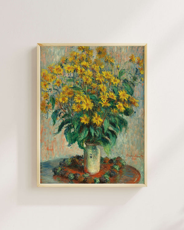 Claude Monet - Yer Elması Çiçekleri Fine Art Baskı