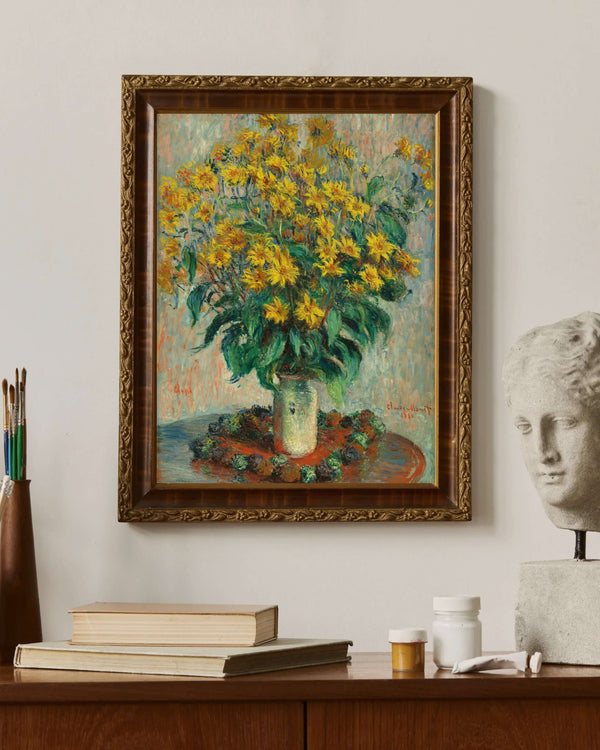 Claude Monet - Yer Elması Çiçekleri Çerçeve