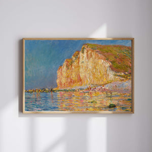 Claude Monet - Petites-Dalles'da Alçak Gelgit fine art baskı
