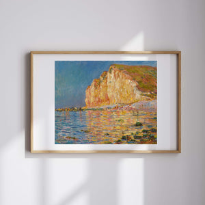 Claude Monet - Petites-Dalles'da Alçak Gelgit fine art baskı