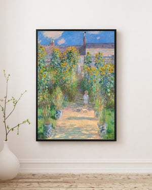 Claude Monet - Vétheuil’de Sanatçının Bahçesi Poster