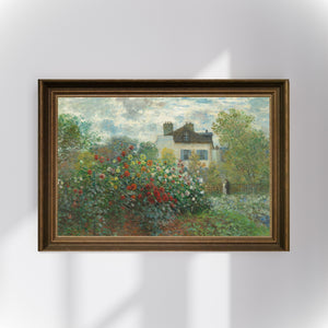 Claude Monet - Argenteuil’de Sanatçının Bahçesi Poster