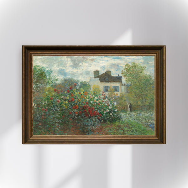 Claude Monet - Argenteuil’de Sanatçının Bahçesi Poster