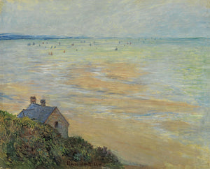 ClClaude Monet - Trouville’de Kulübe Alçak Gelgit Fine Art Baskı