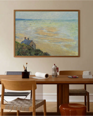 Claude Monet - Trouville’de Kulübe Alçak Gelgit Fine Art Baskı
