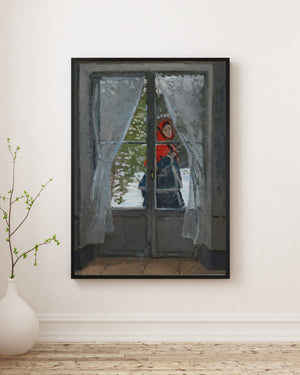 Claude Monet - Kırmızı Fular poster