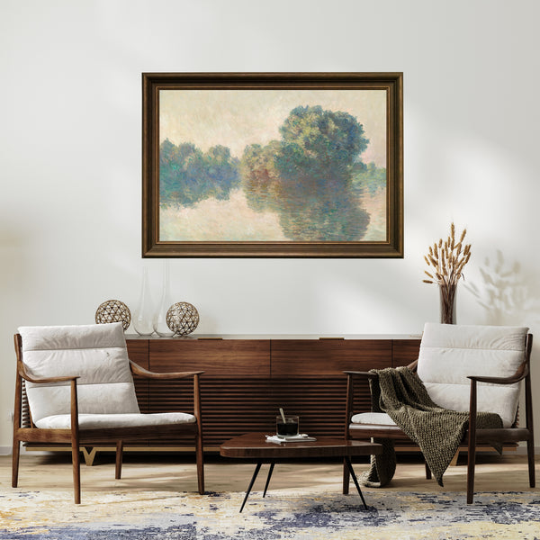 Claude Monet - Giverny’de Seine Nehri Fine Art Baskı