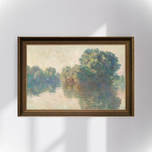 Claude Monet - Giverny’de Seine Nehri Poster