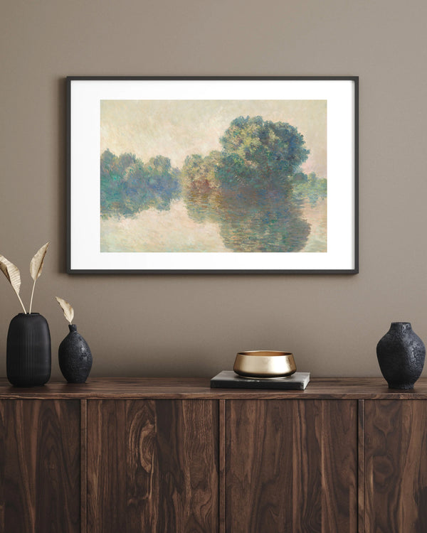 Claude Monet - Giverny’de Seine Nehri Çerçeve